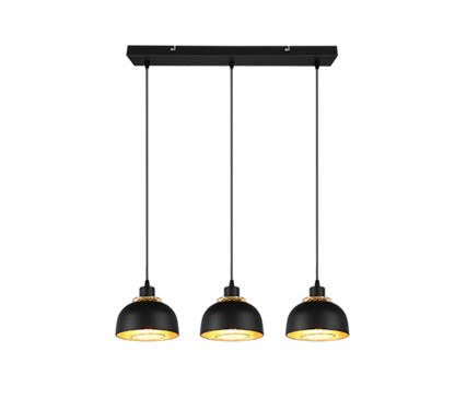 Punch pendant 3-pc E27 matt black — R30813032
