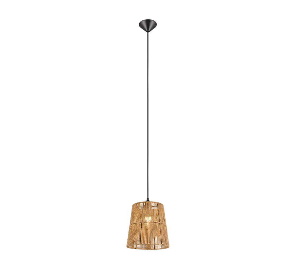 Holm pendant E27 brown/paper yarn — R31041026