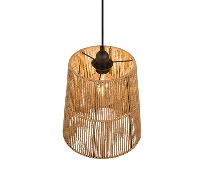 Holm pendant E27 brown/paper yarn — R31041026