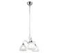 Dobby pendant 3-pc E27 brushed steel/alabaster — R31053007