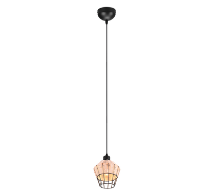 Borka pendant 1-pc 17 cm E27 natural color/rattan — R31261036