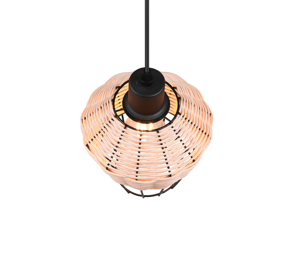 Borka pendant 1-pc 17 cm E27 natural color/rattan — R31261036