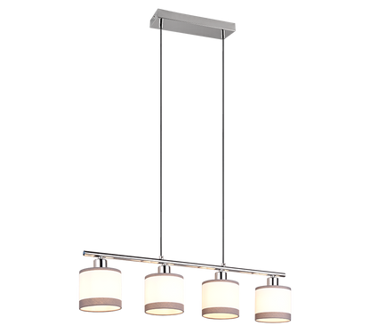 Davos pendant 4-pc E14 chrome/white — R31554006