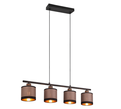 Davos pendant 4-pc E14 matt black/greige — R31554041