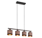 Davos pendant 4-pc E14 matt black/greige — R31554041