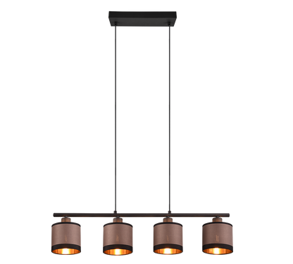 Davos pendant 4-pc E14 matt black/greige — R31554041