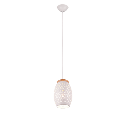 Bidar pendant 1-pc E27 matt white — R31571031