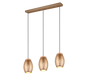 Bidar pendant 3-pc E27 coffee brown — R31573065