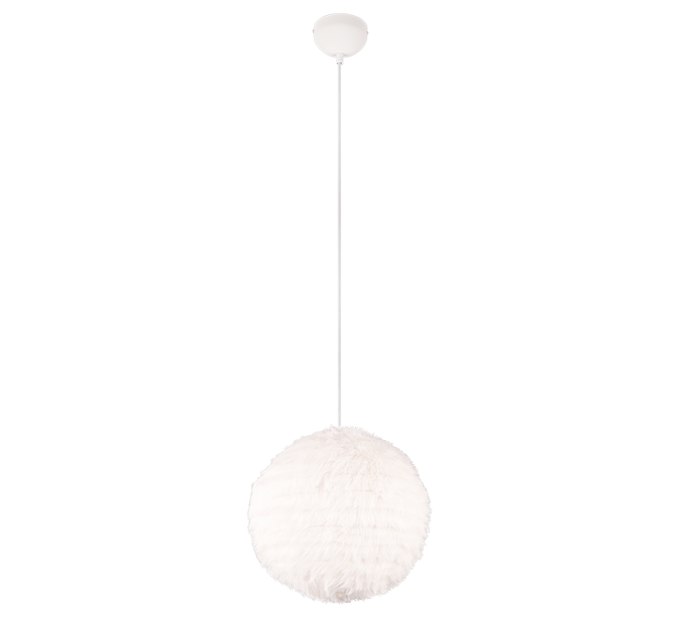 Furry pendant 35 cm E27 sand white — R31581001
