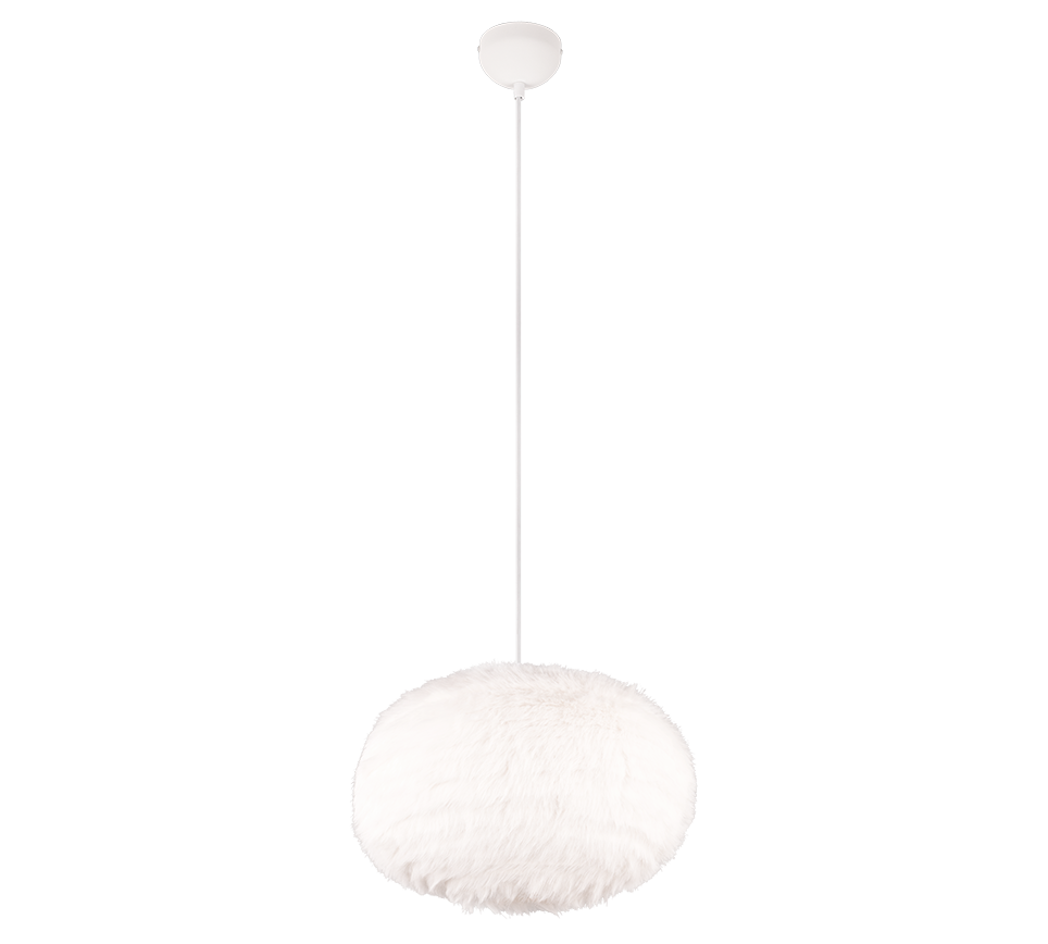 Furry pendant 50 cm E27 sand white — R31581901