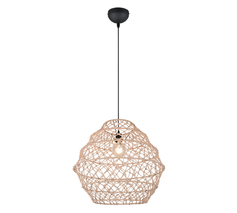 Hive pendant 60 cm E27 natural color/hemp — R31681036
