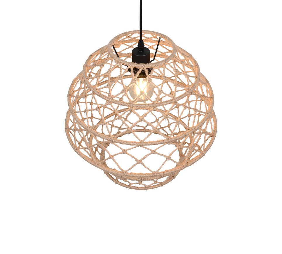 Hive pendant 38,5 cm E27 natural color/hemp — R31681936