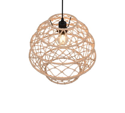 Hive pendant 38,5 cm E27 natural color/hemp — R31681936