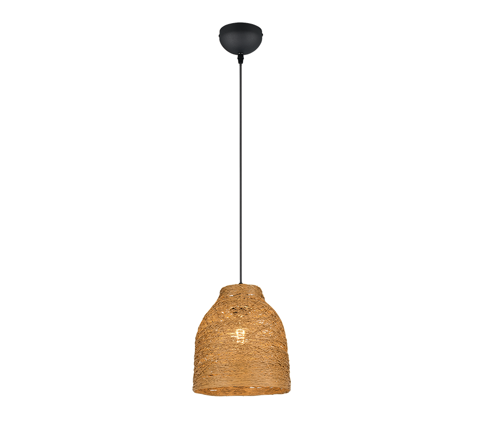 Joeline pendant 25 cm E27 brown/paper yarn — R31731026