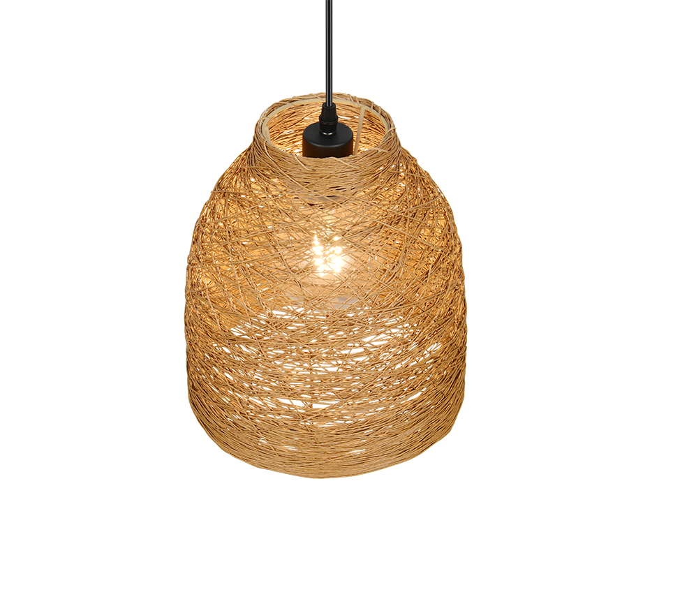Joeline pendant 25 cm E27 brown/paper yarn — R31731026