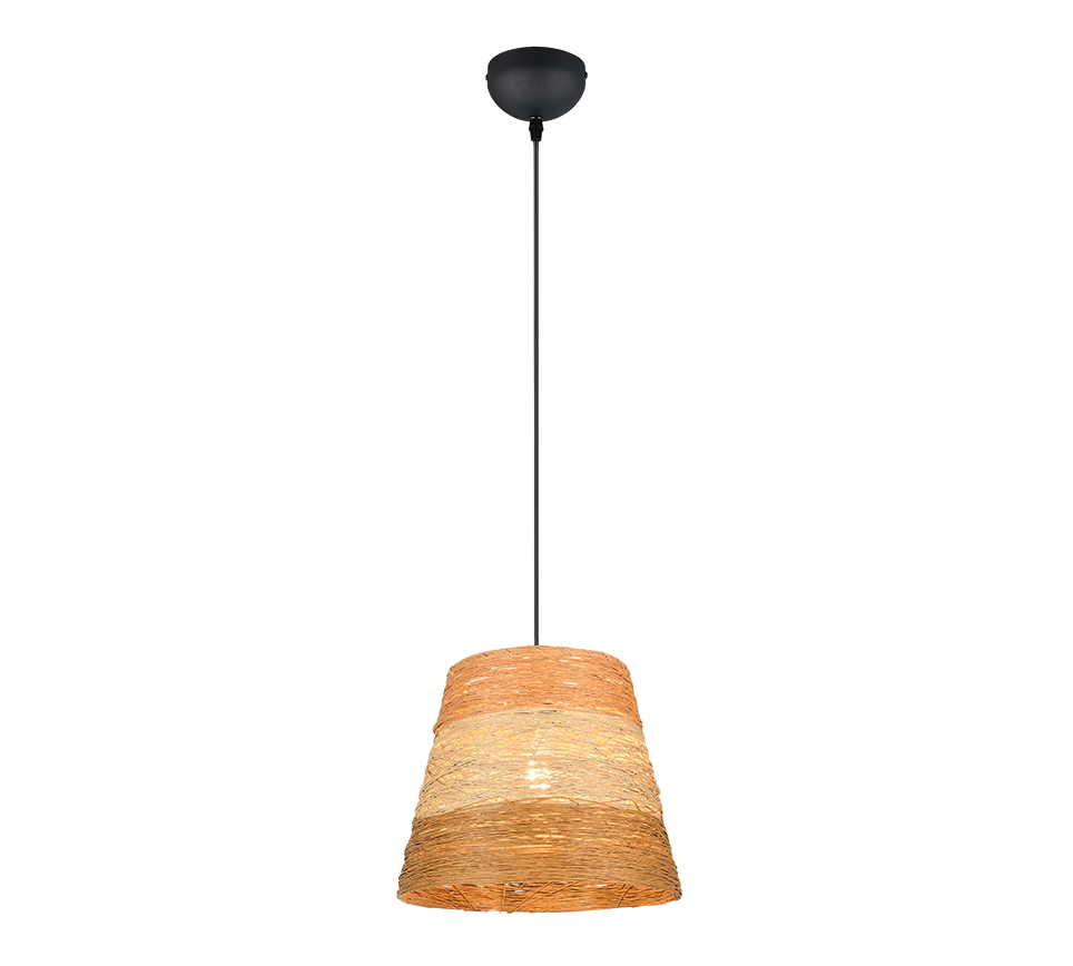 Joeline pendant 30 cm E27 brown multicolor/paper yarn — R31731926