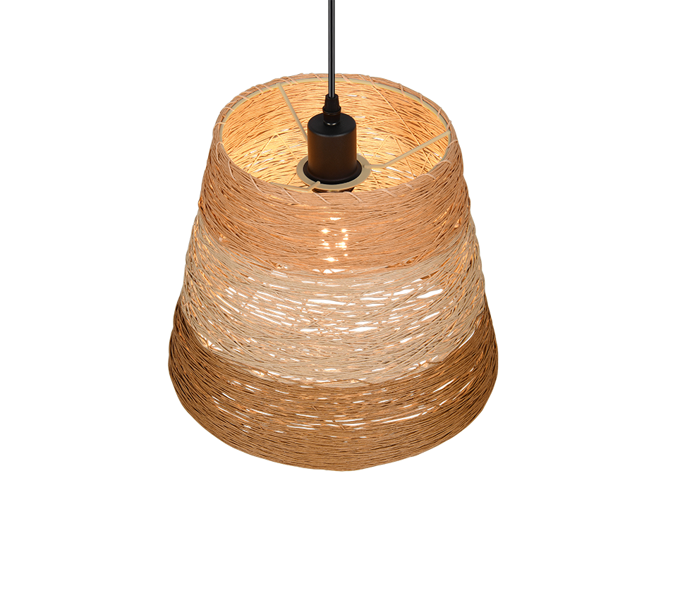 Joeline pendant 30 cm E27 brown multicolor/paper yarn — R31731926
