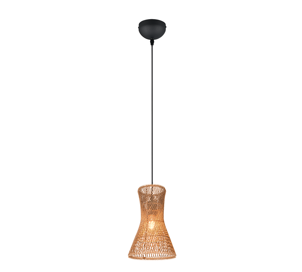 Bijou pendant E27 brown/paper yarn — R31831026