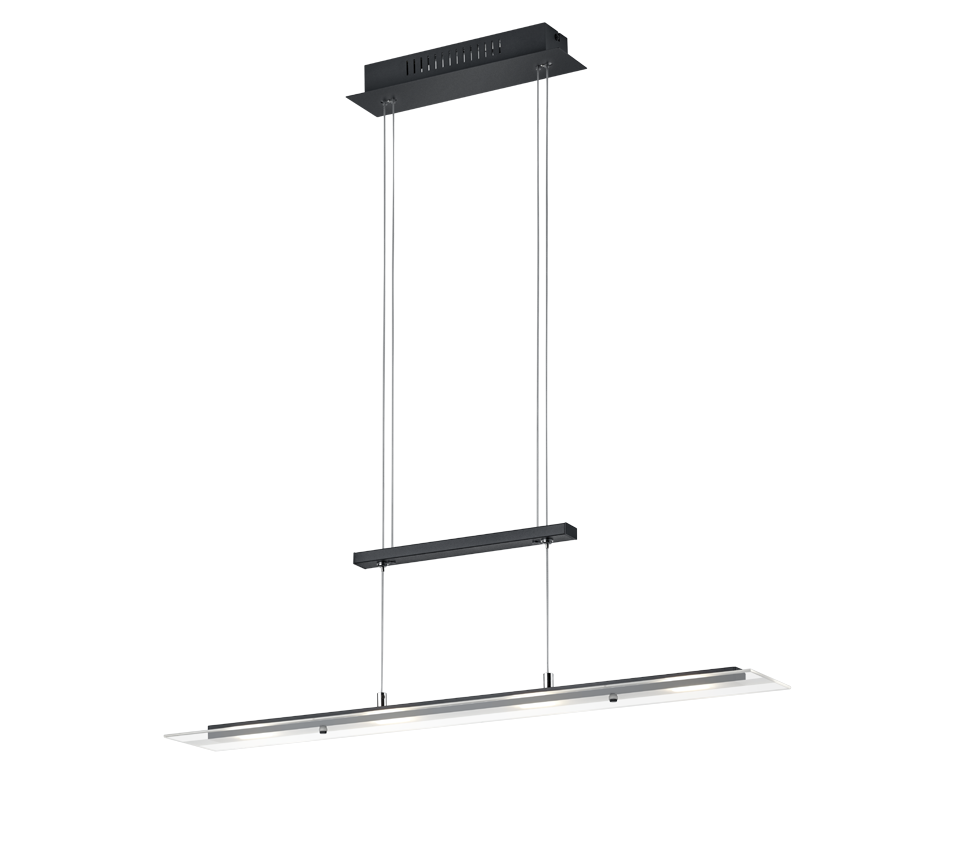 Milos LED pendant matt black — R32004132