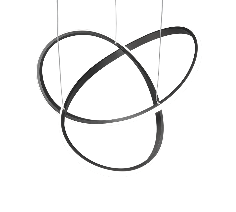 Course LED pendant matt black 4000K — R32051432