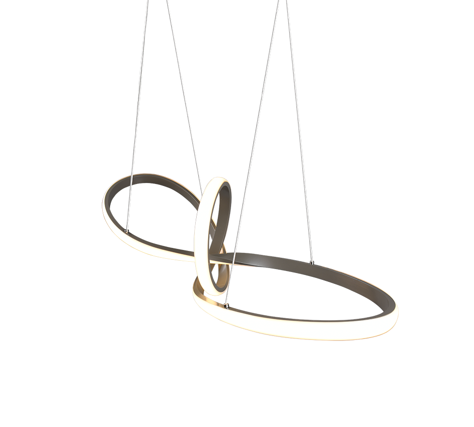 Sansa LED pendant brushed steel — R32751107