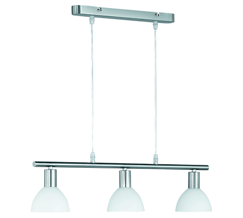 Dallas pendant 3-pc E14 brushed steel — R335110307