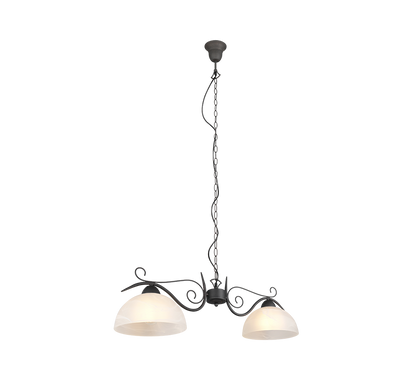 Country pendant 2-pc E27 rustic — R3432-24