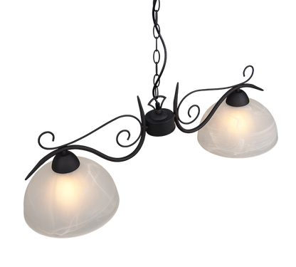 Country pendant 2-pc E27 rustic — R3432-24