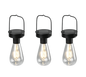 Campus solar pendant 3 pcs matt black dusk sensor — R35146132