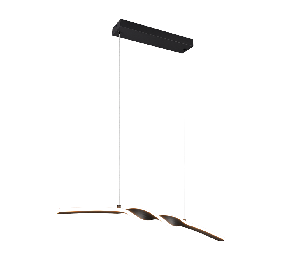 Ginko LED pendant matt black — R35791132