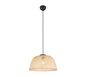 Laurent pendant E27 matt black/bamboo — R36091032