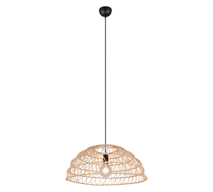 Paulette pendant E27 brown/paper yarn — R36141026
