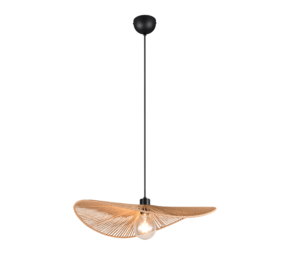 Laurine pendant 58 cm E27 brown/paper yarn — R36161026