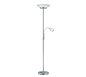 Gerry floor lamp E27+E14 brushed steel — R40063107