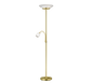 Gerry floor lamp E27+E14 matt brass — R40063108