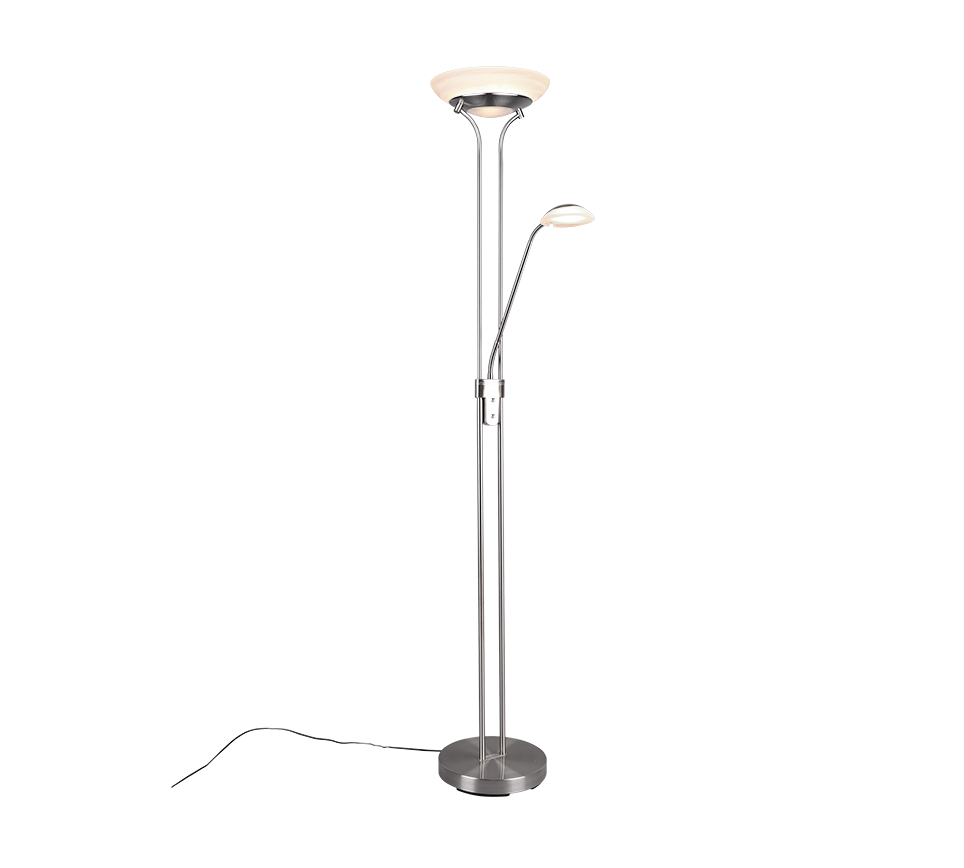 Orson LED floor lamp brushed steel — R40073507