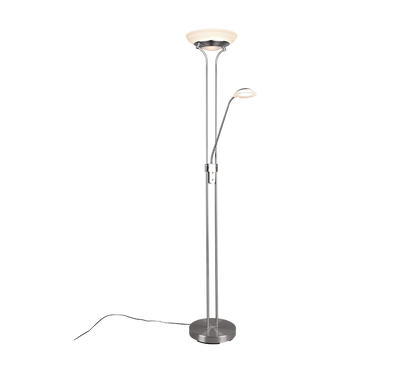 Orson LED floor lamp brushed steel — R40073507