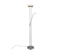 Orson LED floor lamp brushed steel — R40073507