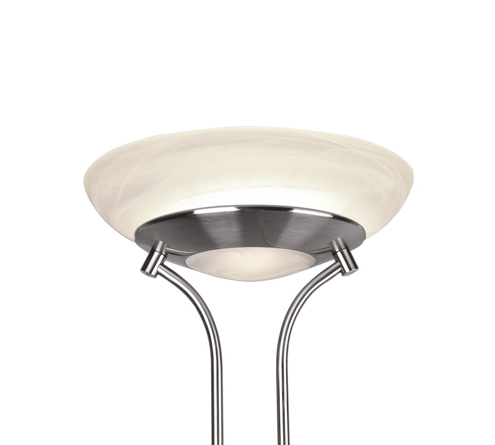 Orson LED floor lamp brushed steel — R40073507