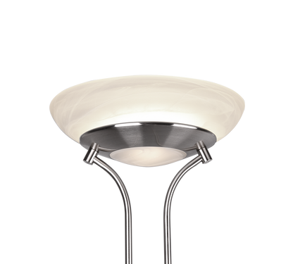 Orson LED floor lamp brushed steel — R40073507
