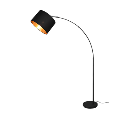 Bolivia floor lamp E27 matt black/gold — R40081080