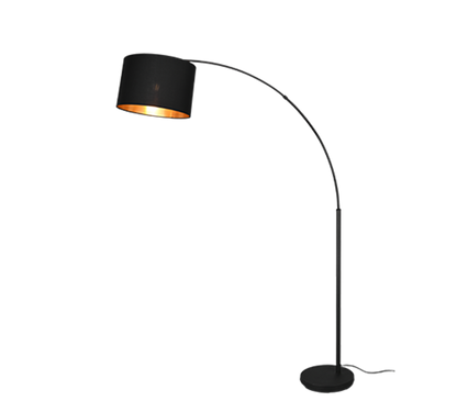 Bolivia floor lamp E27 matt black/gold — R40081080