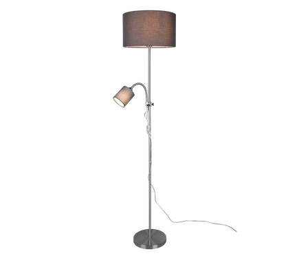 Owen floor lamp E27+E14 grey — R40192007