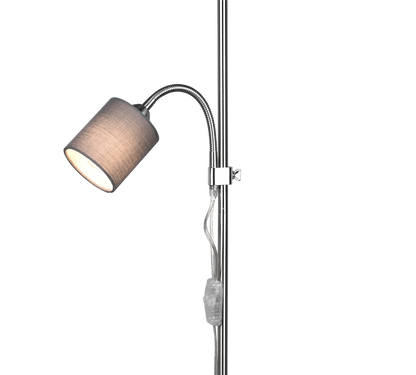 Owen floor lamp E27+E14 grey — R40192007