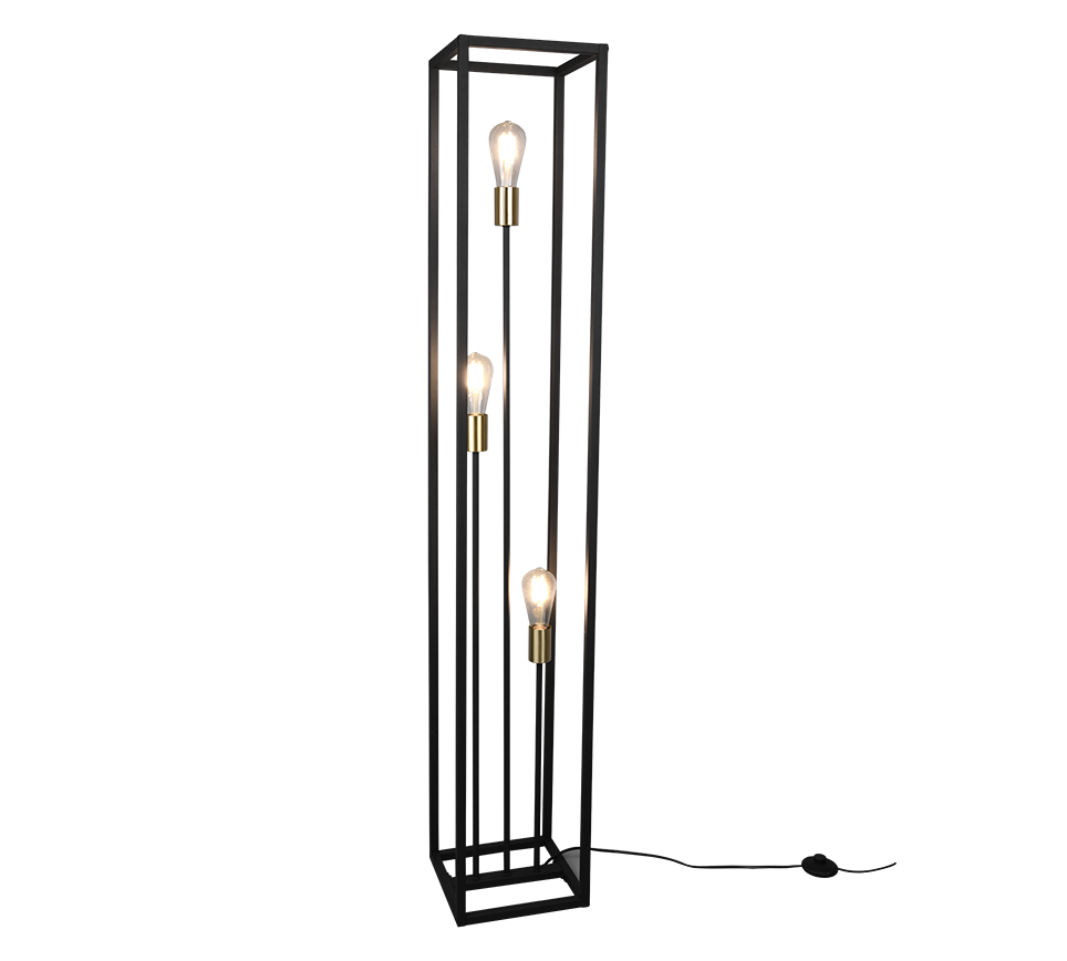 Vito floor lamp 3xE27 matt black — R40193032