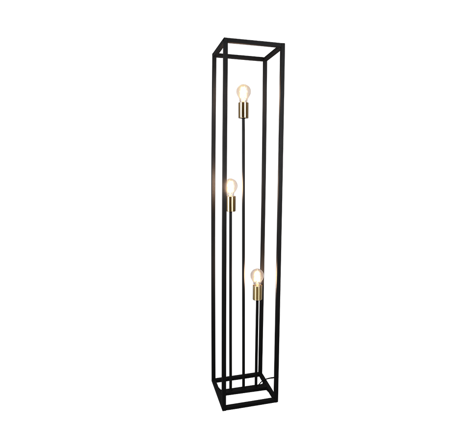 Vito floor lamp 3xE27 matt black — R40193032