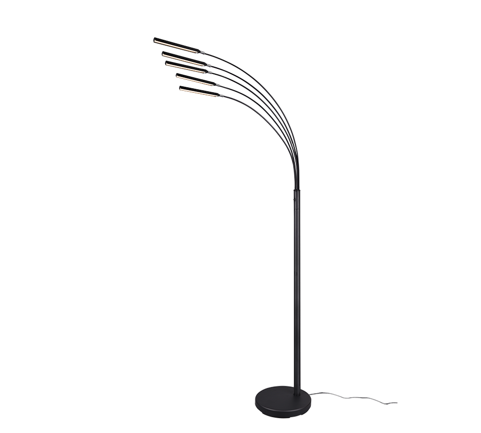 Reed LED floor lamp matt black — R41031532