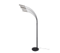Reed LED floor lamp matt black — R41031532
