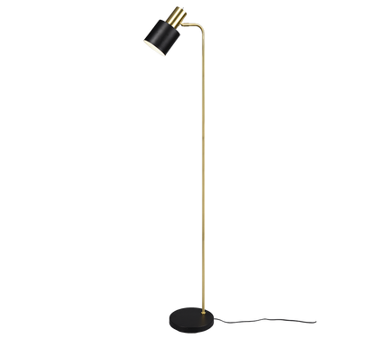 Adam floor lamp E27 matt black/matt brass — R41041080
