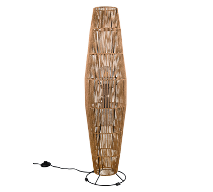 Miki floor lamp 2xE27 brown/paper yarn — R41102026